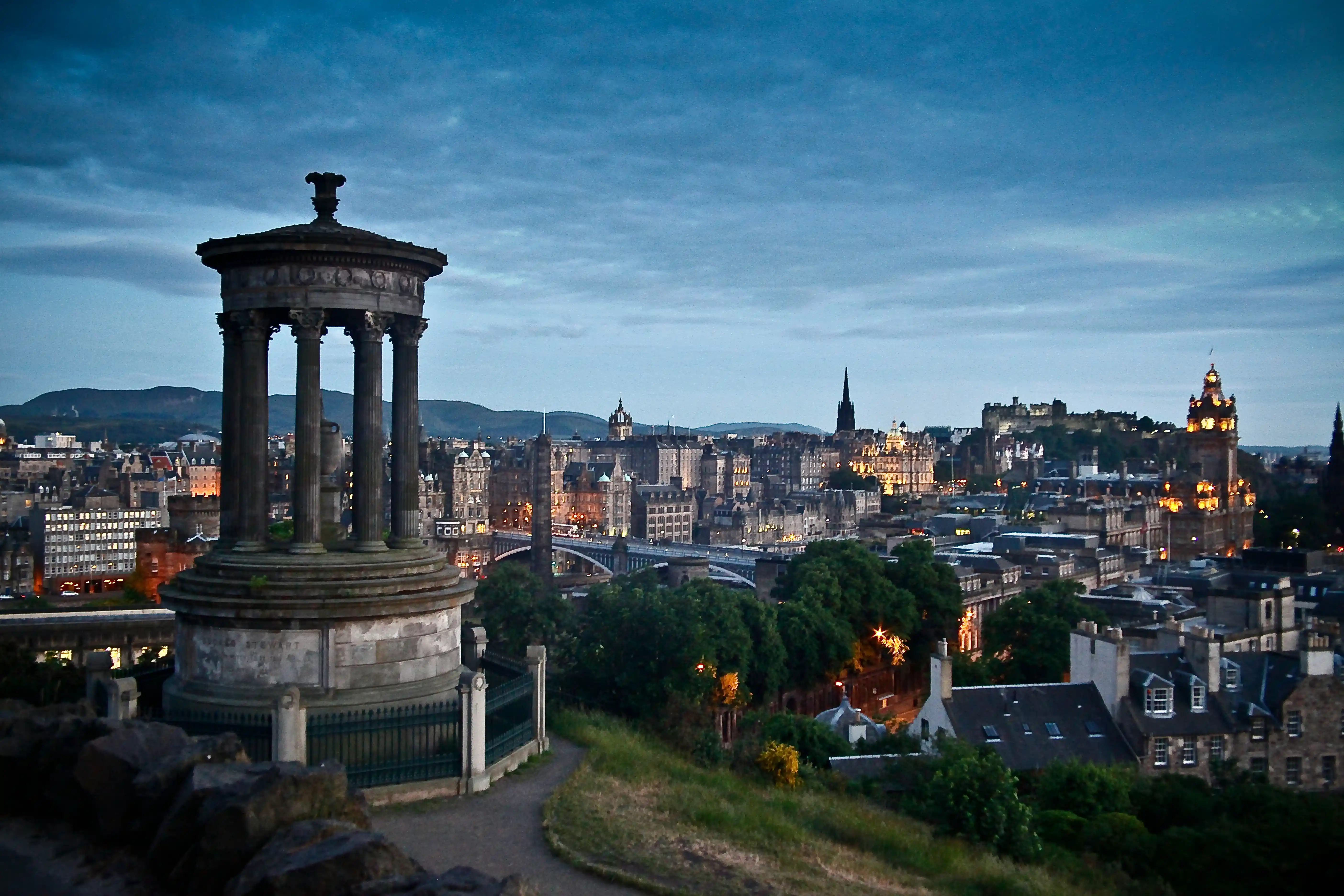 Edinburgh skyline showcasing our roofing service areas